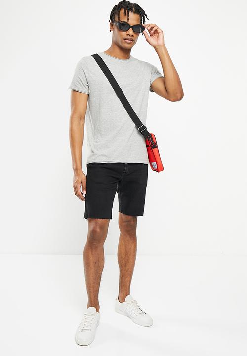 Brave Soul - Fresherm tee - light grey marl