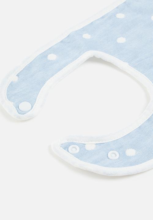 Pop Candy - Baby bib - blue & white