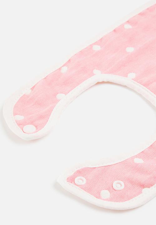Pop Candy - Baby bib - pink & white