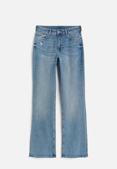H&M - Curvy fit bootcut high jeans - denim blue