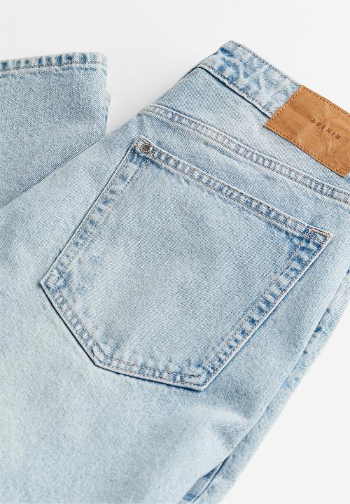 H&M - Curvy fit straight regular jeans -  light denim blue