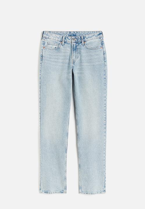 H&M - Curvy fit straight regular jeans -  light denim blue
