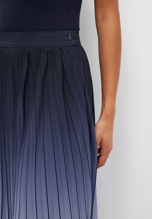MILLA - Ombre pleated skirt - greys ombre
