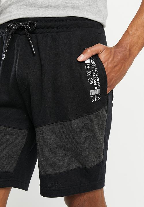Brave Soul - Flowdan shorts - jet black