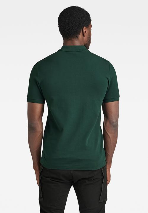 G-STAR - Dunda slim polo short sleeve Premium stretch pk o - laub