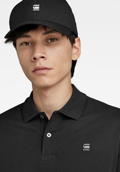 G-STAR - Dunda core polo long sleeve premium stretch pk o - dk black