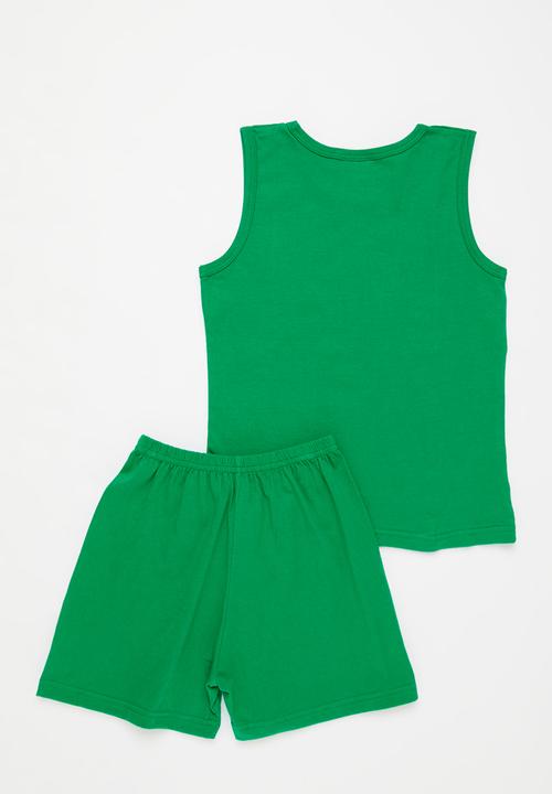 Pop Candy - Boys sleeveless pj set - green