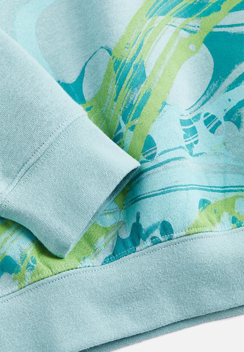 H&M - Printed hoodie - light turquoise / nasa 