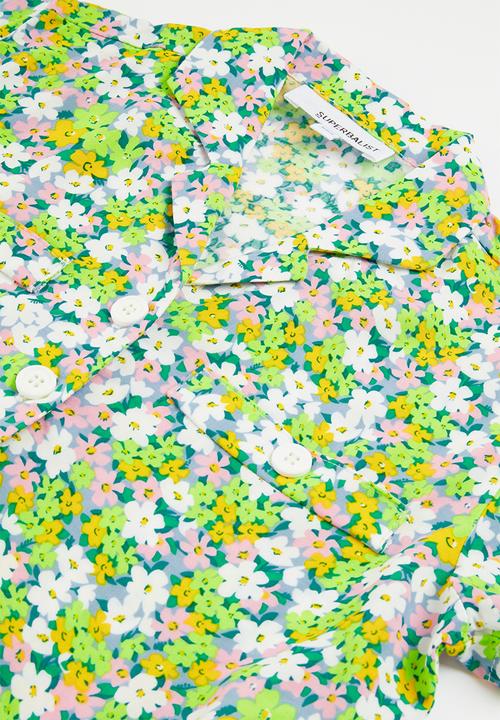 Superbalist - Crop shirt and short set - retro floral print