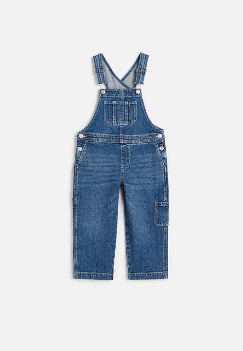 H&M - Denim dungarees - dark denim blue 