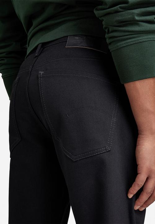 G-STAR - Mosa Straight Nero black stretch denim - pitch black