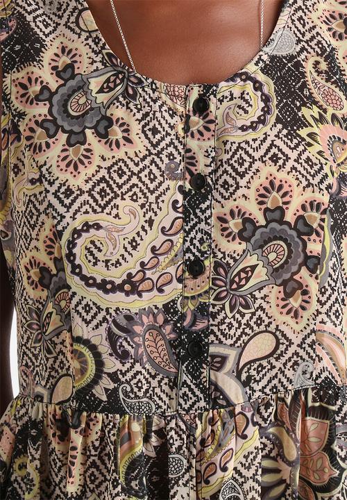 Influence. - Paisley Print Side Slit Top