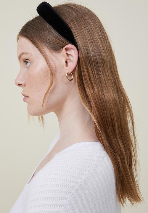 Rubi - Paige padded headband - black velvet