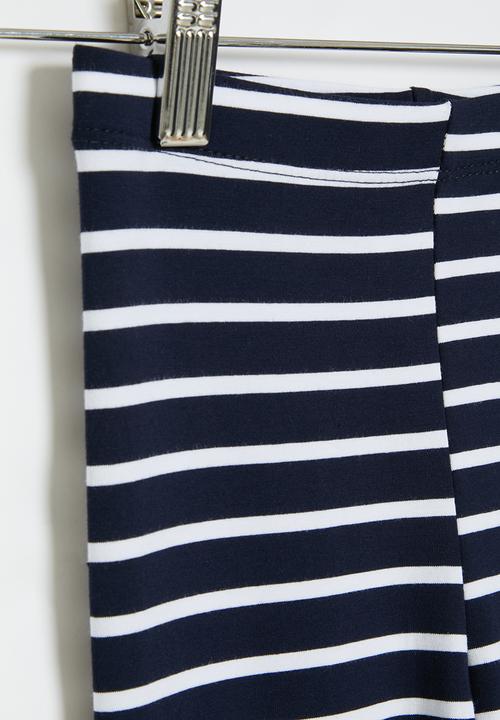 Pop Candy - Printed leggings - navy & white