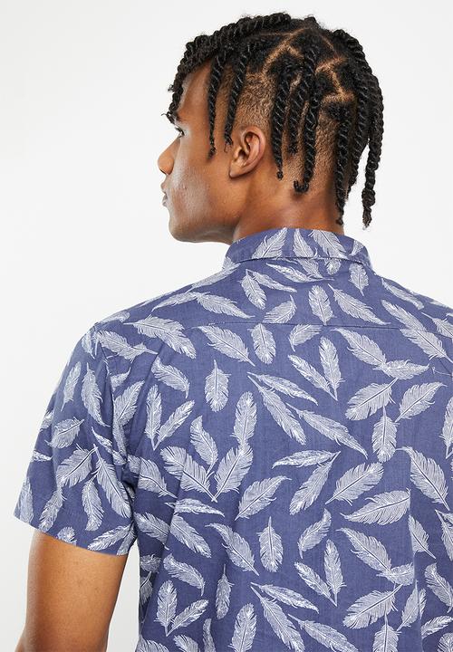 Brave Soul - Antonio shirt - ink & white