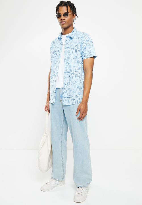 Brave Soul - Defey shirt - baby blue