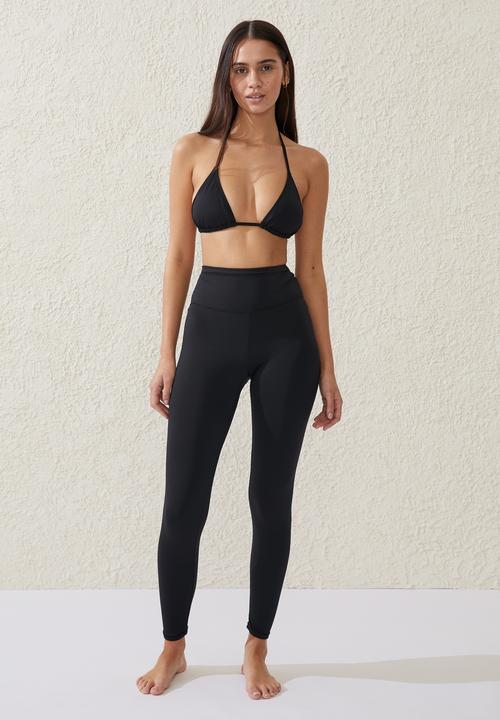 Cotton On - Full length paddle swim tight - black