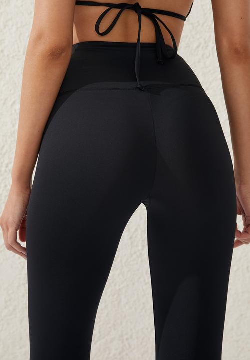 Cotton On - Full length paddle swim tight - black