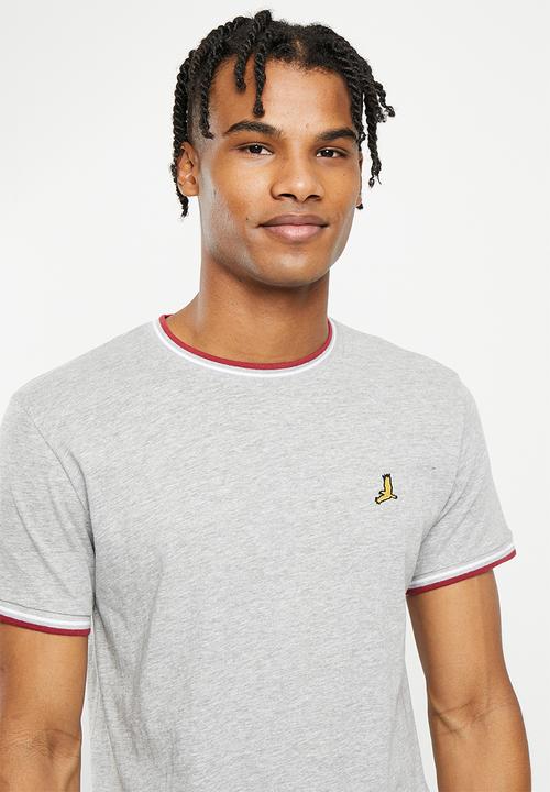 Brave Soul - Federerg tee - light grey marl