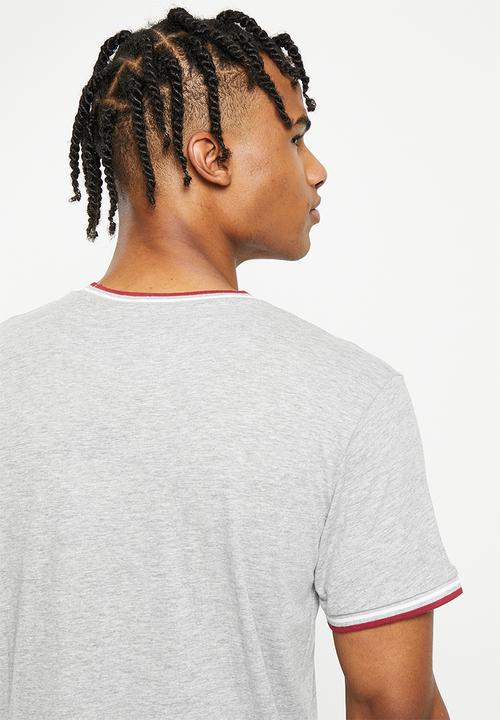 Brave Soul - Federerg tee - light grey marl