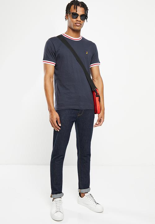 Brave Soul - Emb tee - navy