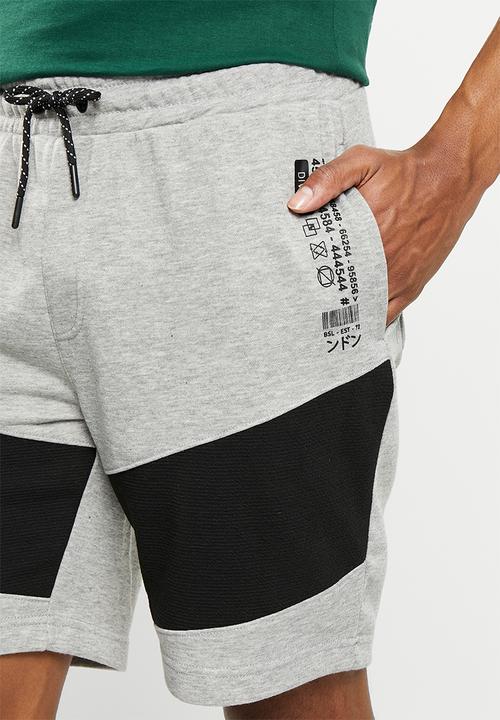 Brave Soul - Flowdan shorts - light grey marl