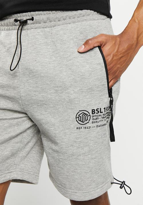 Brave Soul - Ghetts shorts - light grey marl