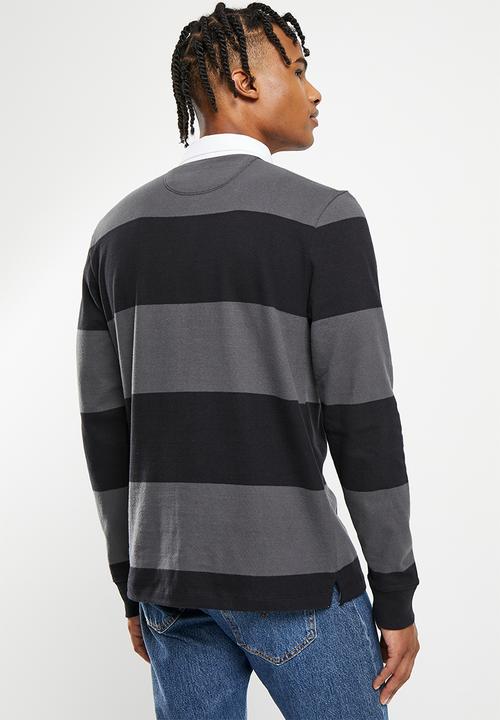 Vans - Desert hi rugby shirt - black asphalt