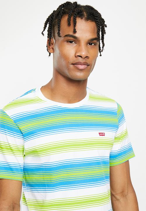 Levi’s® - Short sleeve original hm tee - fizzy strips swedish blue