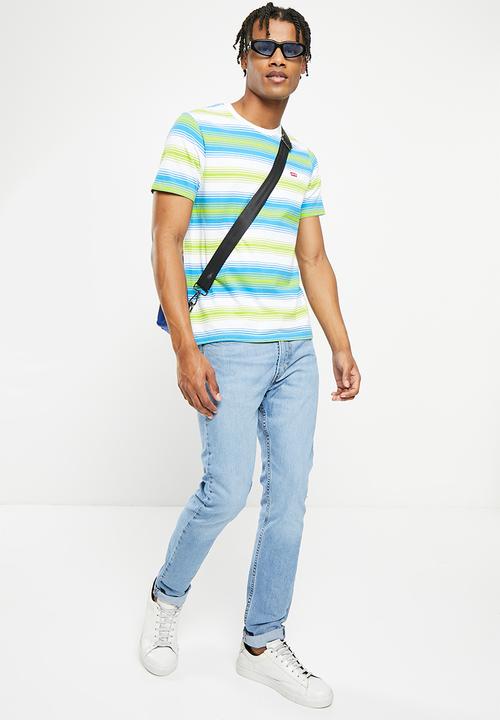 Levi’s® - Short sleeve original hm tee - fizzy strips swedish blue