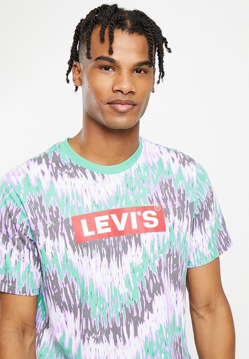 Levi’s® - Short sleeve relaxed fit tee - ssnl expression boxtab aop