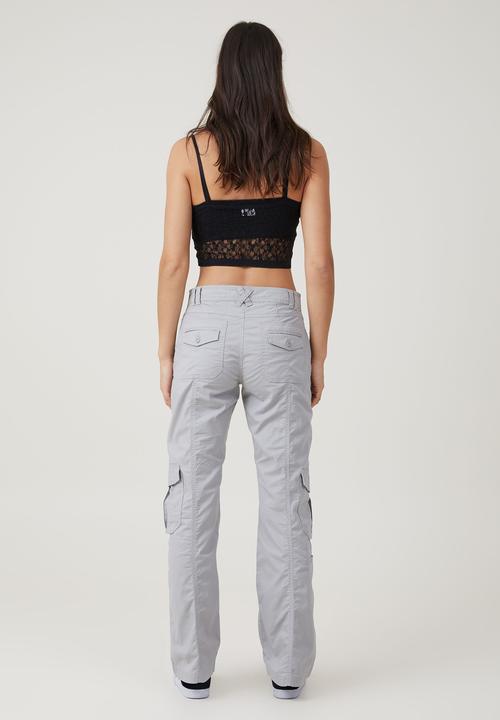 Cotton On - Bootleg cargo pant - slate