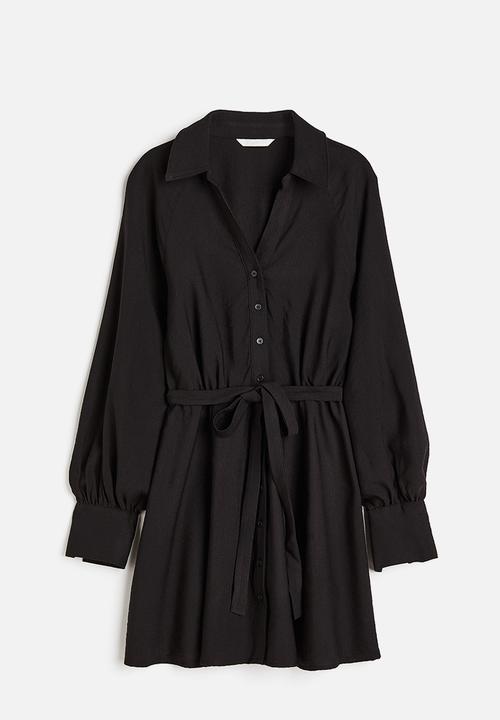 H&M - Tie-belt dress - black
