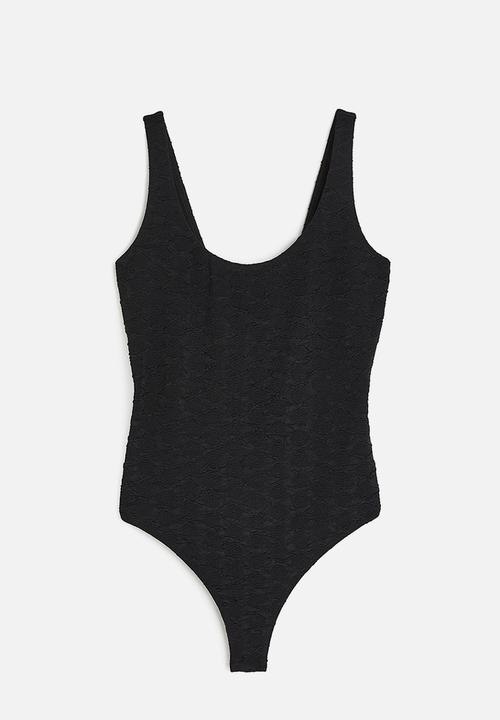 H&M - Textured body - black