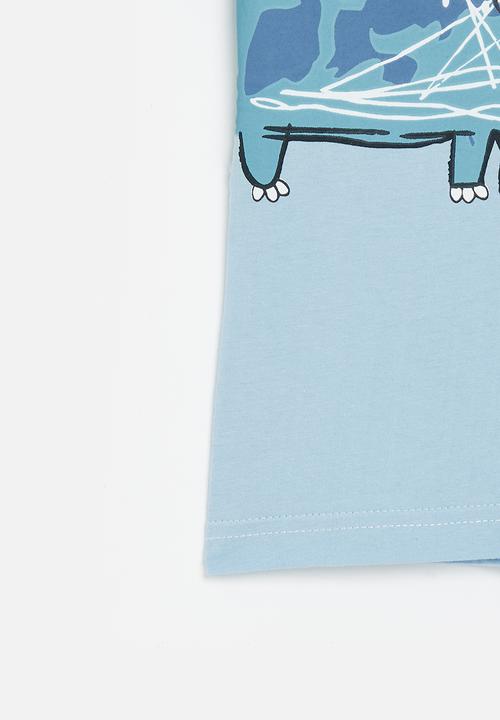 Pop Candy - Printed tee - blue dino