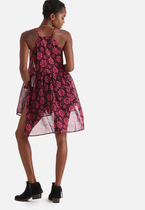 Influence. - Longline Side Split Chiffon Cami Tunic