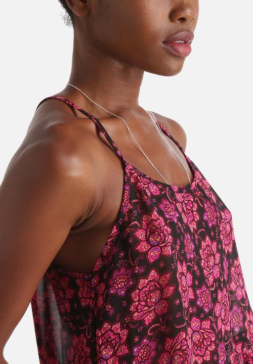 Influence. - Longline Side Split Chiffon Cami Tunic