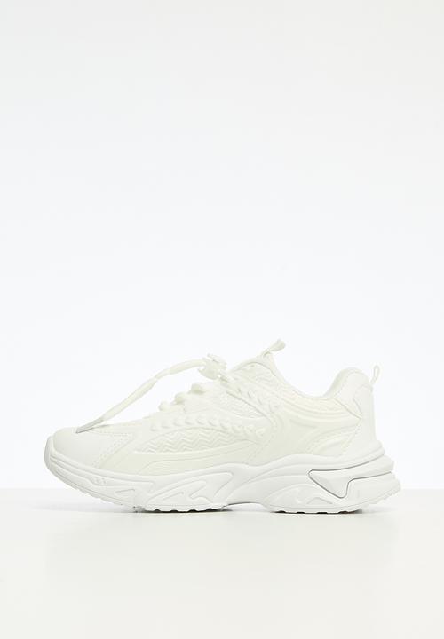 Pop Candy - Girls lace up sneakers - white