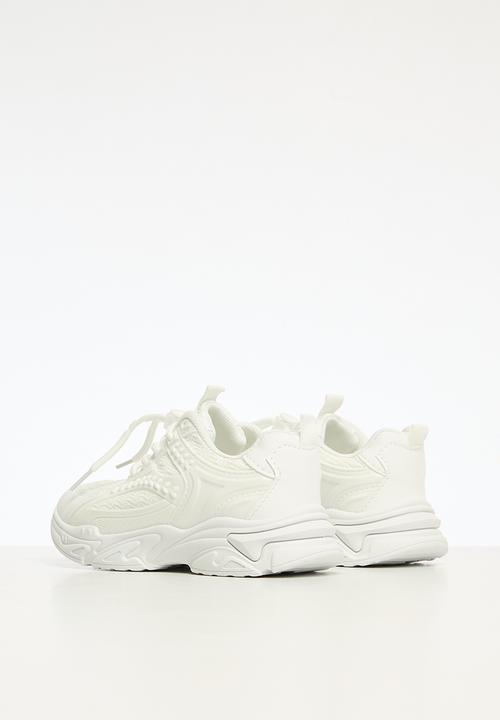 Pop Candy - Girls lace up sneakers - white