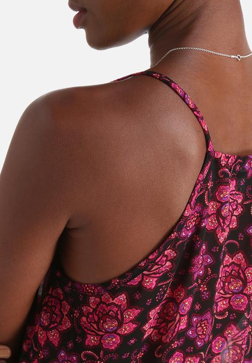 Influence. - Longline Side Split Chiffon Cami Tunic
