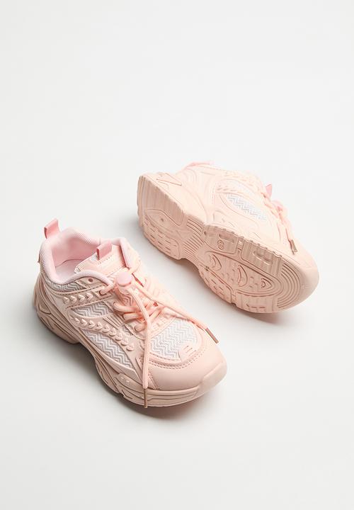 Pop Candy - Girls lace up sneakers - pink