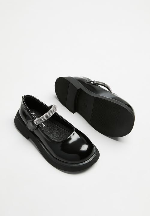 Pop Candy - Girls mary janes - black