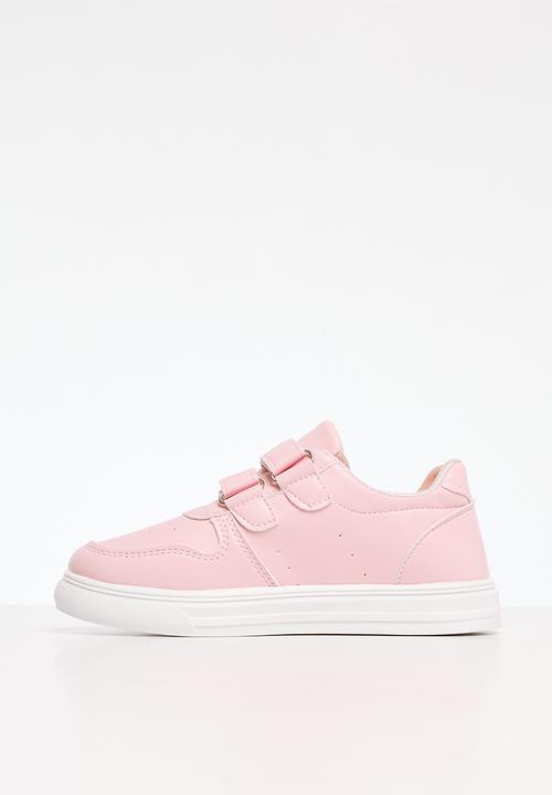 Pop Candy - Girls twin velcro strap sneakers - pink