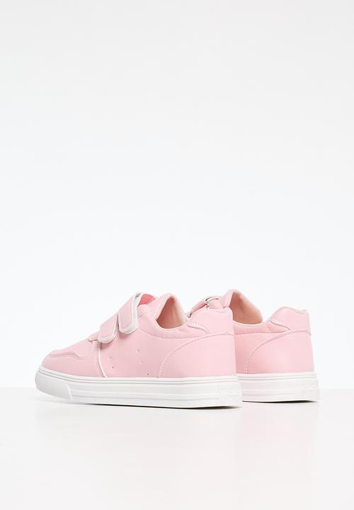 Pop Candy - Girls twin velcro strap sneakers - pink