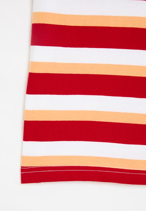 POLO - Boys brandon striped tee - red