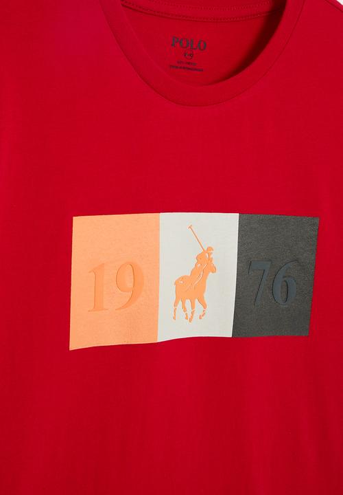 POLO - Boys cooper printed tee - red
