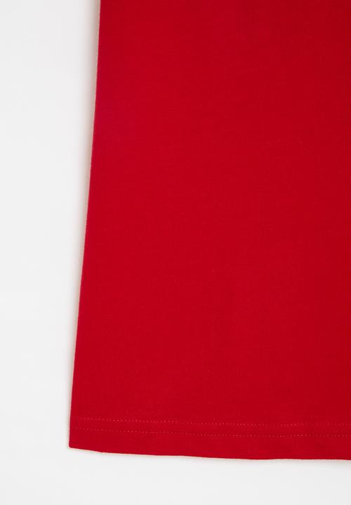 POLO - Boys logan crested tee - red