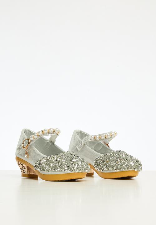 Pop Candy - Girls kitten heels - silver