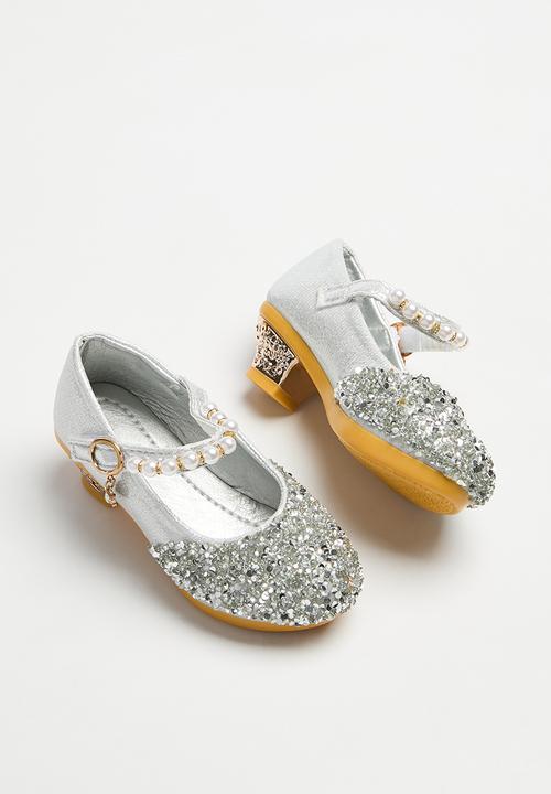 Pop Candy - Girls kitten heels - silver