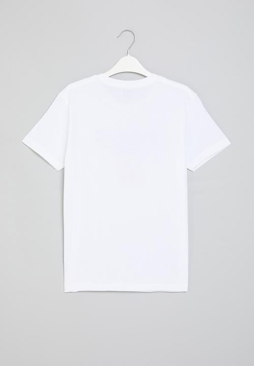 POLO - Boys logan crested tee - white